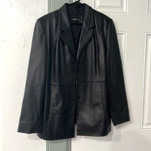 Black Valerie Leather Jacket